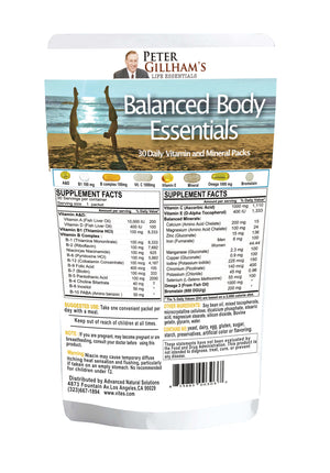 Balanced Body Essentials, 30 daily Vitamin/supplement packs (Theta Essentials)