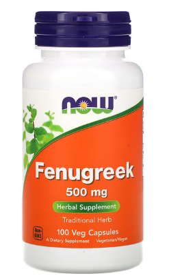 Fenugreek 500mg 100 Vcaps-Herbs : NOW