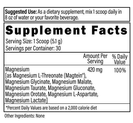 Magnesium Complex (Unflavored) , OutBack Naturals 30 Servings