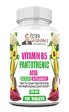 Vitamin B5 (Pantothenic Acid) 250mg, Tablets