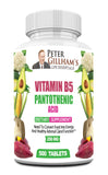 Vitamin B5 (Pantothenic Acid) 250mg, Tablets