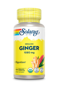 Ginger Root organic 540mg 100ct-Herbs : 100 Caps
