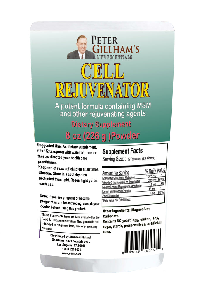 Cell Rejuvenator (MSM +) Powder, 8oz - Vites.com