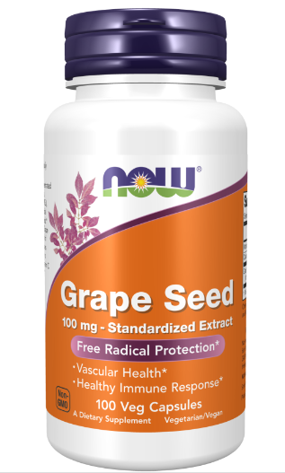 Grape Seed - 100 Vcaps_ Now - Vites.com