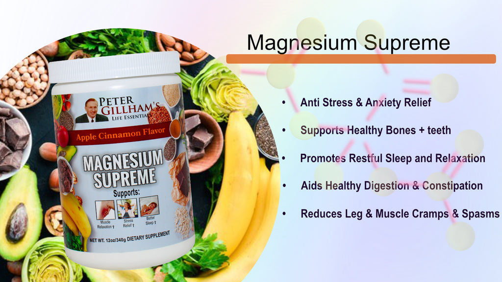 Magnesium Supreme (Natural "Apple Cinnamon" Flavor) 12oz, 68 servings - Vites.com