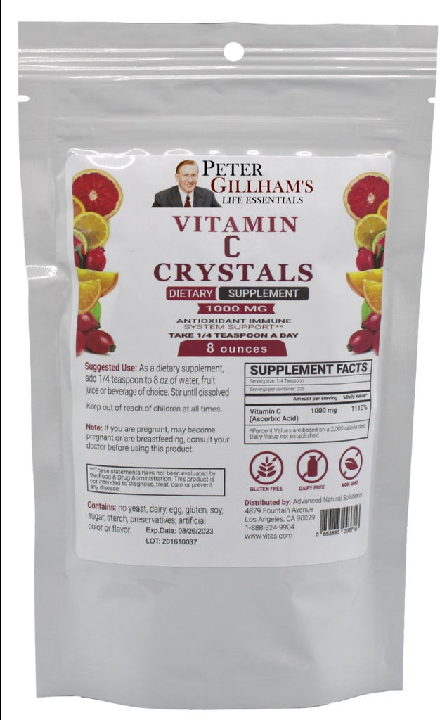 Vitamin C Crystals 1000mg 8 oz - Vites.com