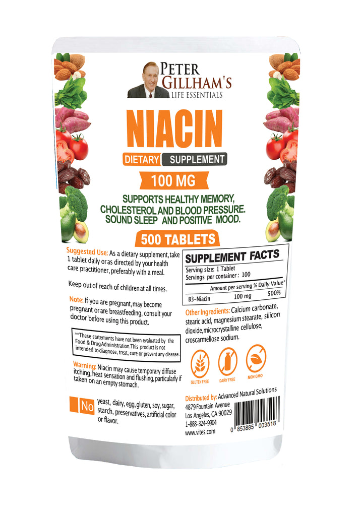 Niacin 100 mg, Tablets Vitamin B3