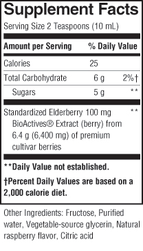 Sambucus Black Elderberry Syrup By Nature's Way 8 Ounces - Vites.com