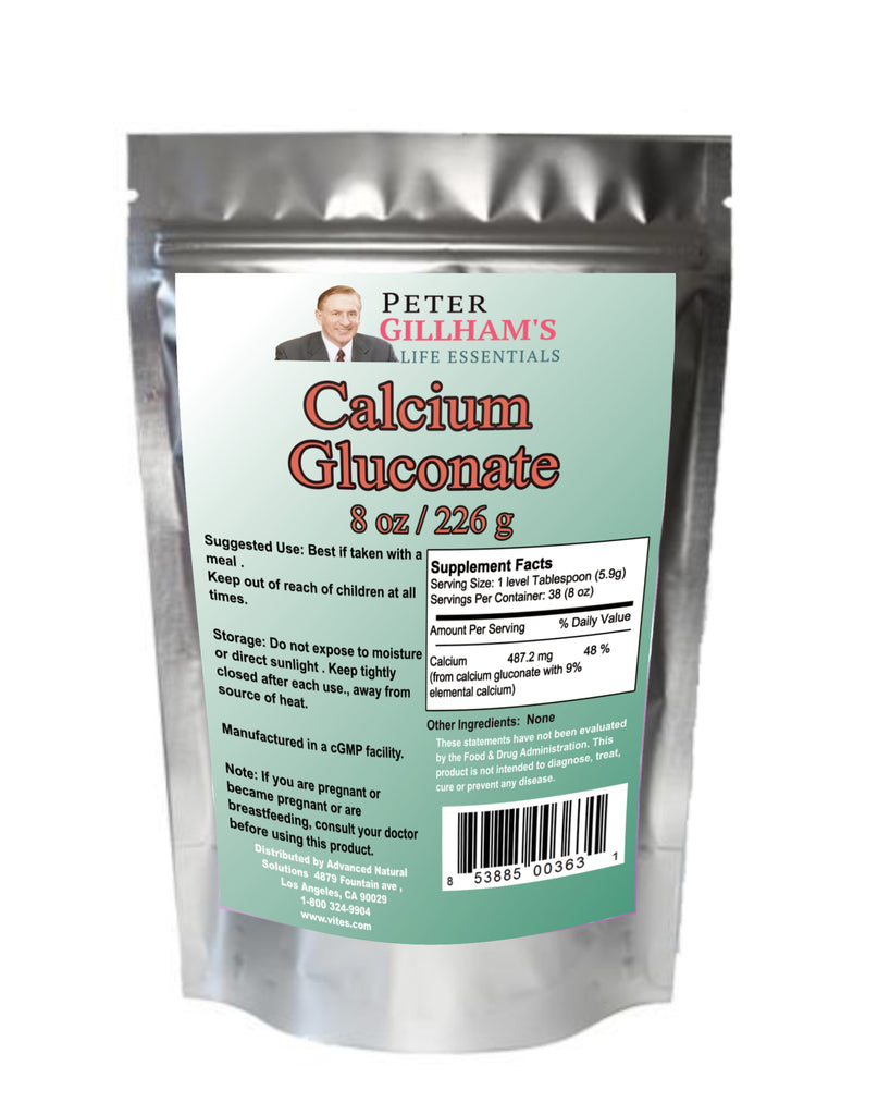 Calcium Gluconate Powder - Vites.com