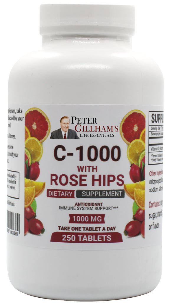 Vitamin C 1000mg (with Rosehips) Tablets - Vites.com