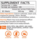 Vitamin B3 (Niacin) 100mg, Tablets - Vites.com