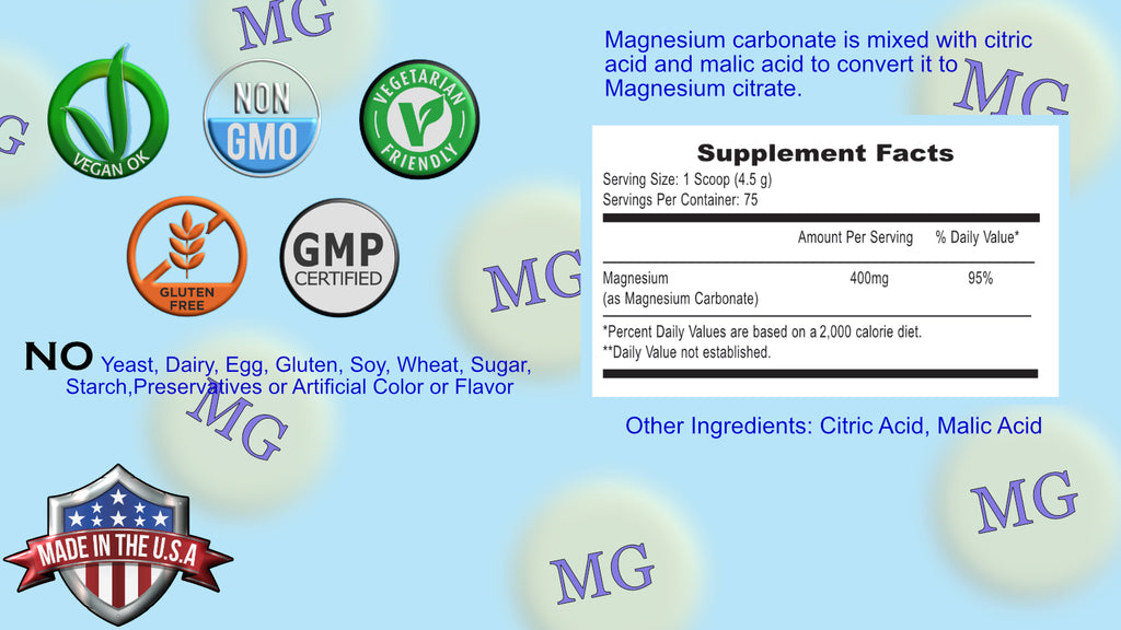 Magnesium Supreme (Unflavored) 12oz, 75 servings - Vites.com