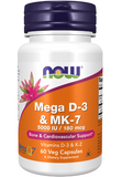 Mega D-3 & MK-7 60 Veg Capsules - Vites.com