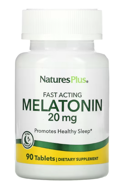 Melatonin, 20 mg, 90 Tablets, NaturesPlus - Vites.com