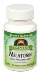 Vegan True Melatonin 3 mg - 60 Cap Vegi Source Naturals - Vites.com