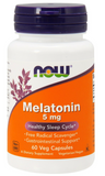 NOW Foods Melatonin, 5 mg, 60 Veg Capsules - Vites.com