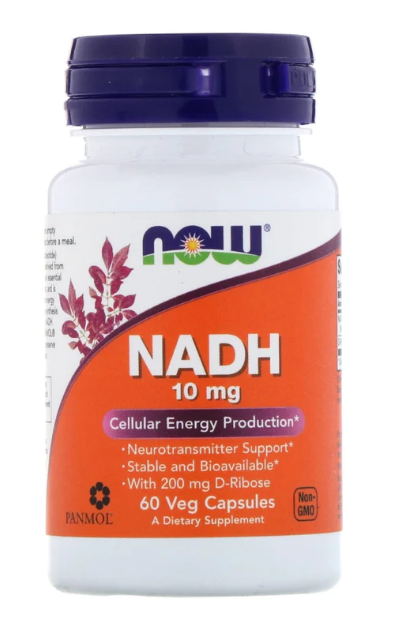 Now Foods, Nadh 10 mg, 60 Veg Capsules - Vites.com