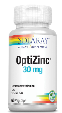 Solaray OptiZinc 30 mg, 60 Veg Caps - Vites.com