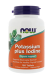 Now Foods, Potassium Plus Iodine, 180 Tablets - Vites.com