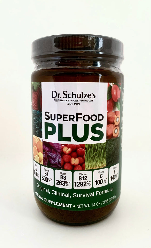 Dr. Schulze's Superfood Plus, Natural Herbal Powder, 14 oz - Vites.com