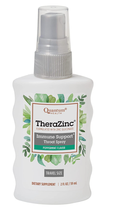 Quantum Health TheraZinc Oral Spray, Made with Zinc Gluconate for Immune Support and Throat Relief in a Soothing Spray, 2 Oz. - Vites.com