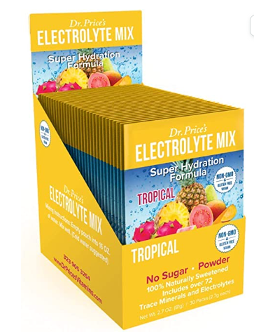 Dr. Price's Electrolyte Mix (Tropical), 30ct Box - Vites.com