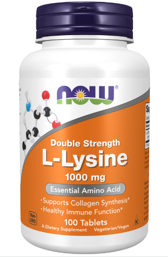 L-Lysine, Double Strength 1000 mg 100 Tablets - Vites.com