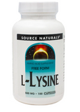 L-Lysine 500 mg 100 Capsules - Vites.com